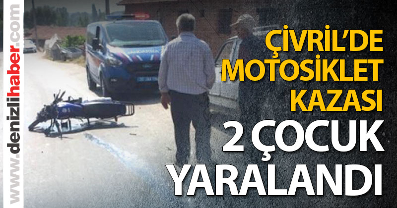 Çivril’de motosiklet kazası: 2 yaralı