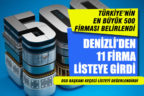Türkiye’nin en büyük 500 firması arasında 11 Denizli firması var