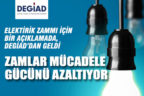 Elektrik zammı için bir açıklamada, DEGİAD’dan geldi