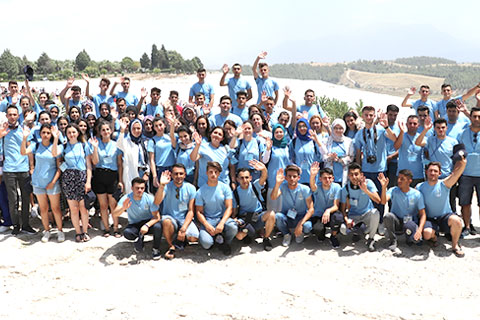 Şehit ve gazi çocukları Pamukkale’yi gezdi