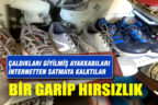 Çaldıkları ayakkabıları internette satışa çıkarınca yakalandılar