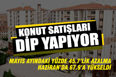 Denizli’de konut satışları hızla düşmeye devam ediyor