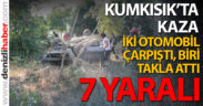 Kumkısık’ta kaza: 7 yaralı