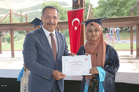 PAÜ’de Yabancı öğrenciler C1 sertifikalarını aldı