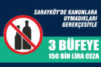 Sarayköy’de 3 tekel büfesine toplam 150 bin lira ceza kesildi