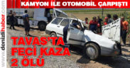 Tavas Nikfer’de kaza: 2 ölü