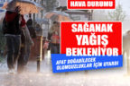 Denizli’de bugün kuvvetli ve gök gürültülü sağanak yağış bekleniyor