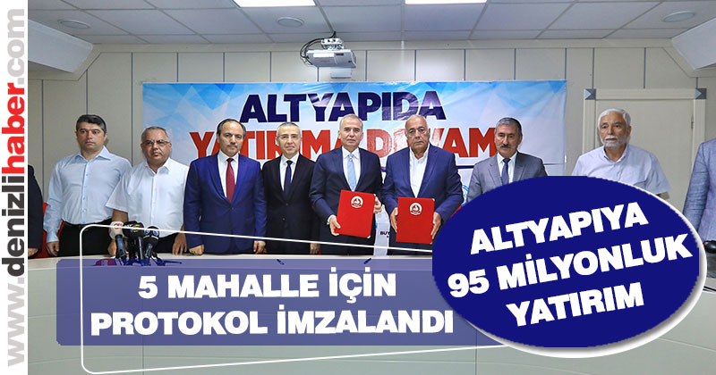 5 mahalle için 95 milyonluk altyapı yatırımı