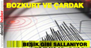 Bozkurt ve Çardak’ta artçı şoklar sürüyor