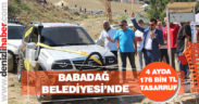 Babadağ Belediyesi’nden 4 ayda 176 bin lira tasarruf