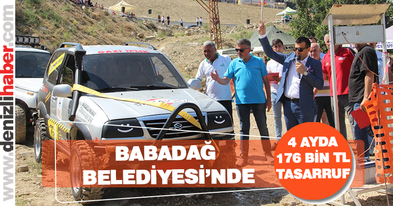 Babadağ Belediyesi’nden 4 ayda 176 bin lira tasarruf