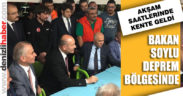 Bakan Soylu deprem bölgesini ziyaret etti