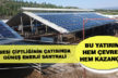 Besi çiftliğinin çatısında güneş enerji santrali