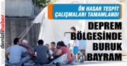 Deprem bölgesinde buruk bayram