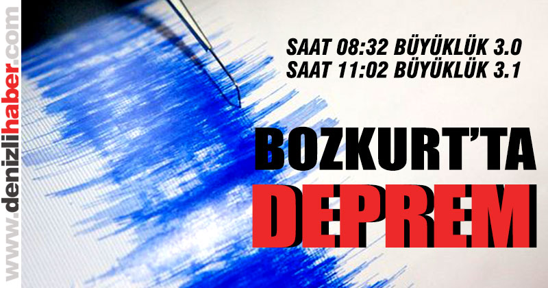 Bozkurt’ta 3.0 ve 3.1 büyüklüğünde iki deprem oldu