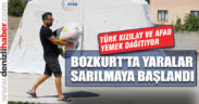 Deprem bölgesinde hasar tespit çalışmaları sürüyor