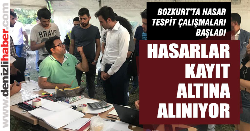 Bozkurt depreminin hasar tespit çalışmaları başladı