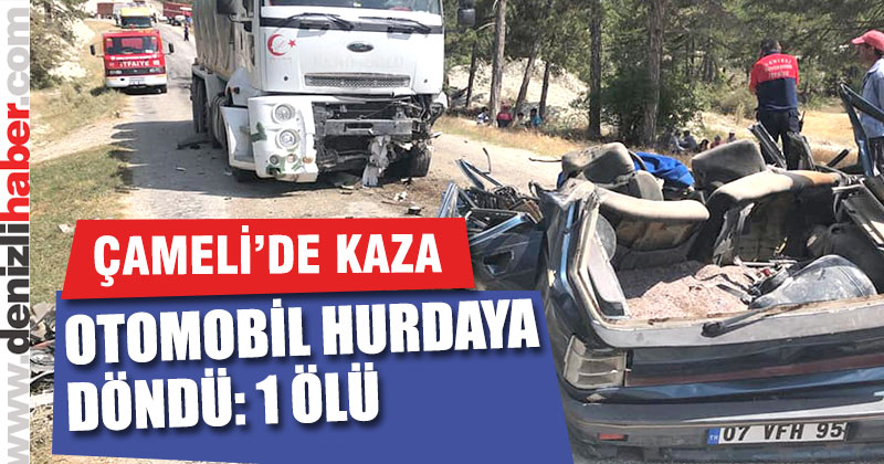 Süt Kamyonu ile otomobil çarpıştı: 1 ölü