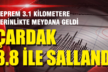Çardak’ta 3.8 büyüklüğünde deprem meydana geldi