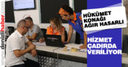 Bozkurt Hükümet Konağı ağır hasarlı, çadırda hizmet veriliyor