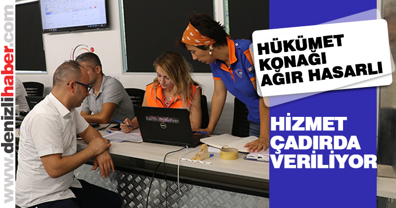 Bozkurt Hükümet Konağı ağır hasarlı, çadırda hizmet veriliyor
