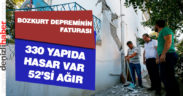 Bozkurt’ta deprem 330 yapıda hasar oluşturdu