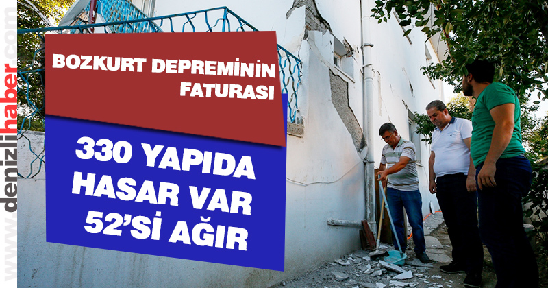 Bozkurt’ta deprem 330 yapıda hasar oluşturdu