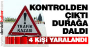 Otomobil durakta bekleyenlere çarptı: 4 yaralı