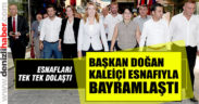 Başkan Şeniz Doğan Bayramyeri ve Kaleiçi esnaflarıyla bayramlaştı