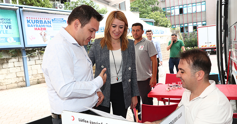 Merkezefendi Belediye Personeli kan bağışı yaptı
