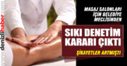 Masaj salonları sıkı denetime alınıyor