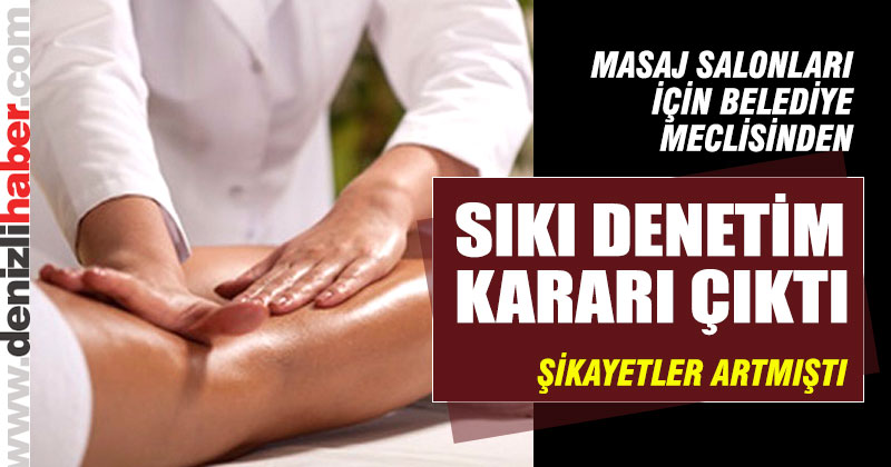 Masaj salonları sıkı denetime alınıyor