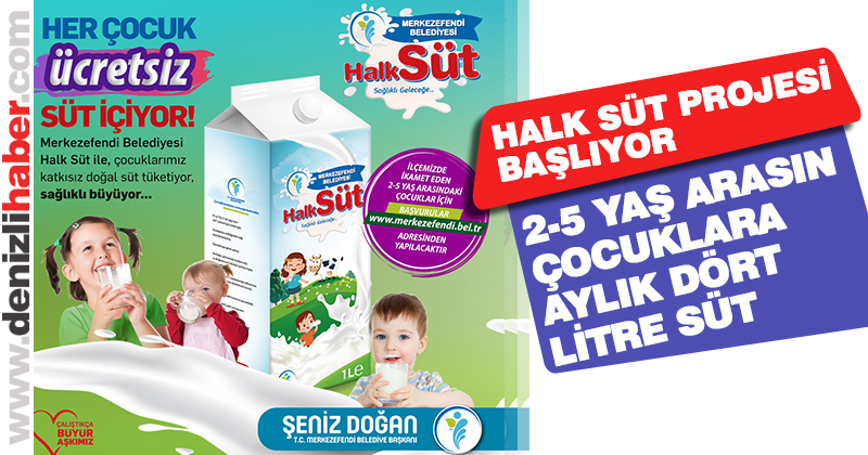 Merkezefendi Belediyesi “Halk Süt”ü başlatıyor