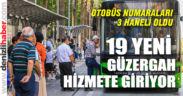 Yeni otobüs hatları 23 Ağustos’ta hizmete giriyor