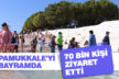 Pamukkale’yi bayramda 70 bin kişi ziyaret etti