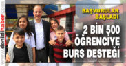 Pamukkale Belediyesi 2 bin 500 öğrenciye burs veriyor