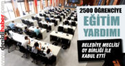 Belediye Meclisi 2500 öğrenciye eğitim yardımı için karar aldı