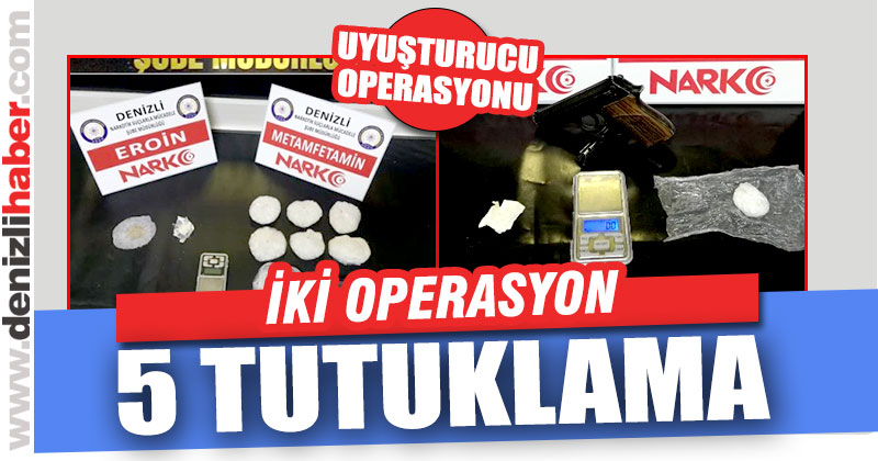 Uyuşturucu operasyonunda 5 yabancı tutuklandı