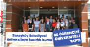 60 öğrenci üniversiteli oldu