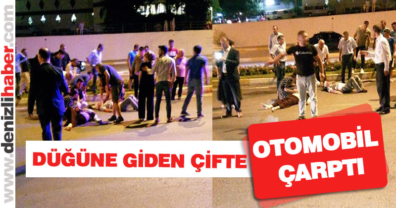 Düğüne giden çifte otomobil çarptı