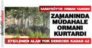 Sarayköy’de orman yangını