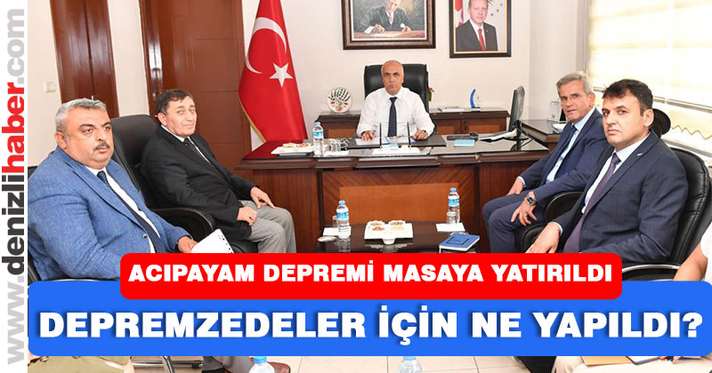 Acıpayam depreminin açtığı yaralar sarılıyor