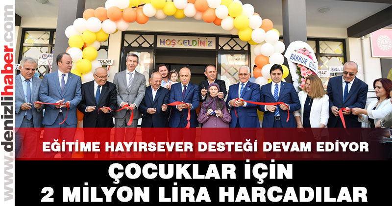 Eğitime hayırsever desteği devam ediyor