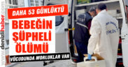 53 günlük bebek evinde ölü bulundu