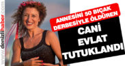 Annesini öldüren cani evlat tutuklandı