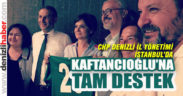 CHP Denizli İl Yönetimi Kaftancıoğlu’na destek için İstanbul’a gitti