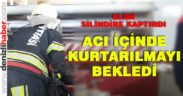 Elini silindire kaptırdı, acı içinde kurtarılmayı bekledi