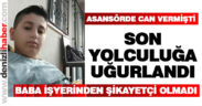 Asansörde sıkışarak ölen çocuk toprağa verildi