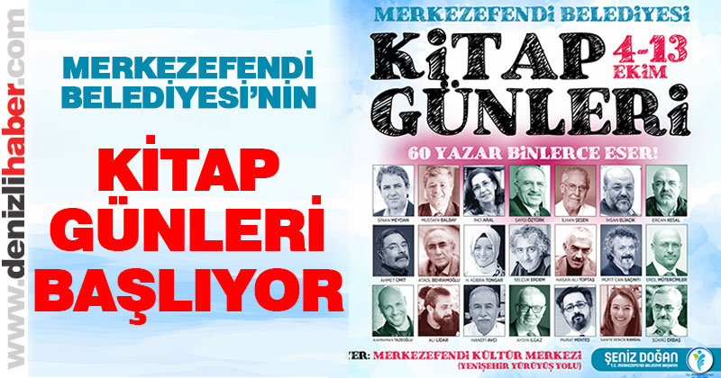 Merkezefendi Belediyesi Kitap Günleri 4 Ekim’de başlıyor