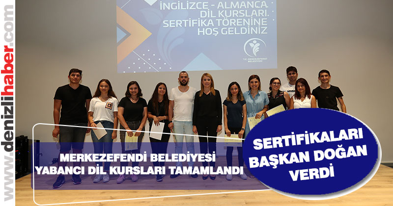Yabancı dil kurslarını tamamlayan 84 kişi sertifikasını aldı